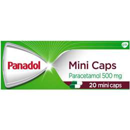 Panadol Mini Caps 500mg 20pk