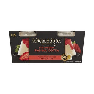 Wicked Sister Strawberry Pannacotta 150g 2pk