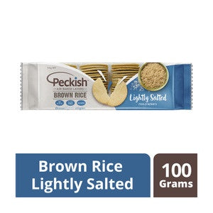 Peckish Thins Lightly Salted Brown Rice Crackers 100g