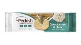 Peckish Thins Sour Cream & Chives Rice Crackers 90g