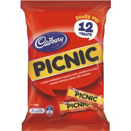 Cadbury Picnic Sharepack 180g 12pk