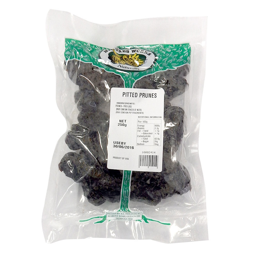 Natures Works Pitted Prunes 250g