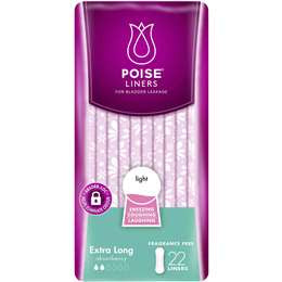 Poise Extra Long Liners 22pk