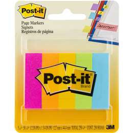 Post It Sticky Page Markers 5pk