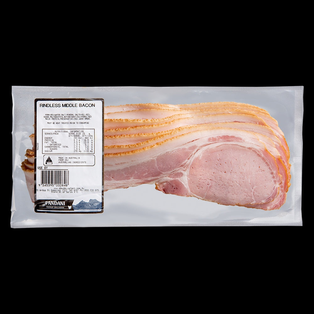 Pandani Premium Middle Bacon 250g