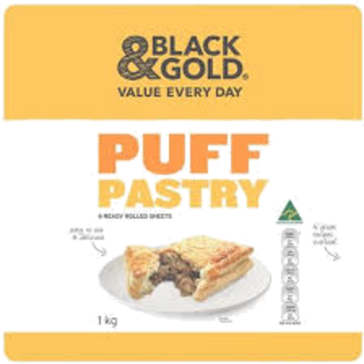 Black & Gold Puff Pastry 1kg