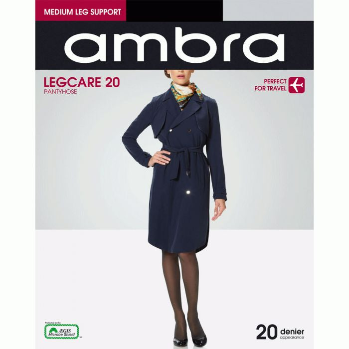 Ambra Black Legcare 20 Support Pantyhose 1pk