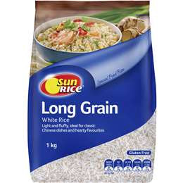 Sun Rice White Long Grain Rice 1kg