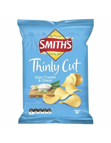 Smiths Sour Cream & Onion Thinly Cut Chips 175g