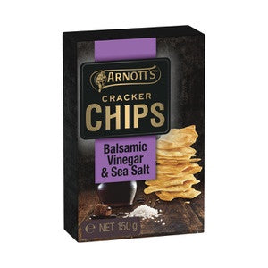 Arnotts Balsamic Vinegar & Seasalt Cracker Chips 150g