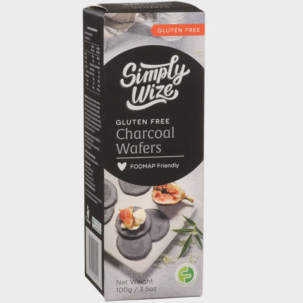 Simply Wize GF Charcoal Wafer Biscuits 100g