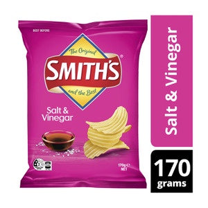 Smiths Salt &  Vinegar Crinkle Cut Chips 170g