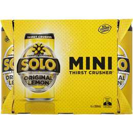 Solo Mini Cans 200ml 6pk