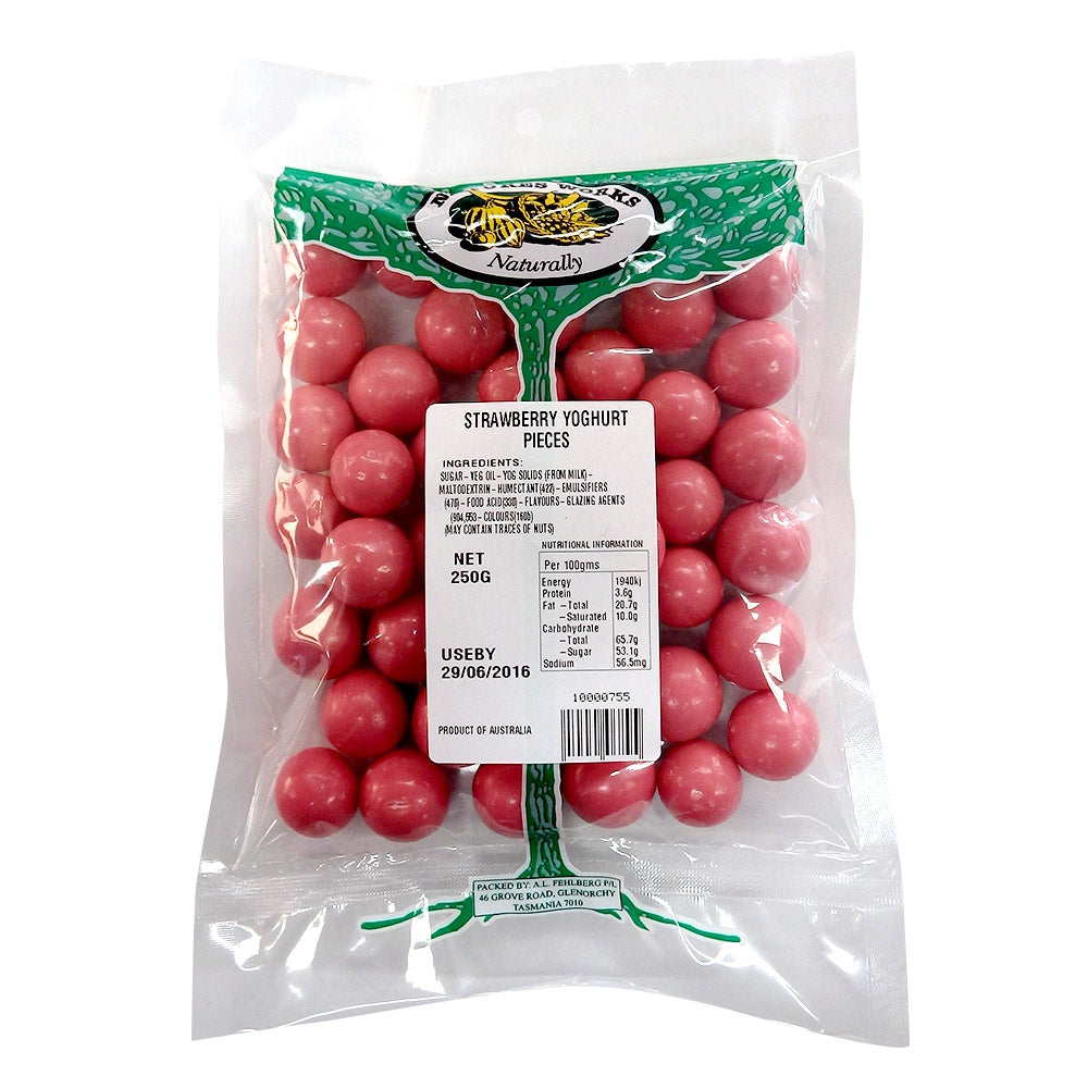 Natures Works Strawberry Yoghurt Balls 250g