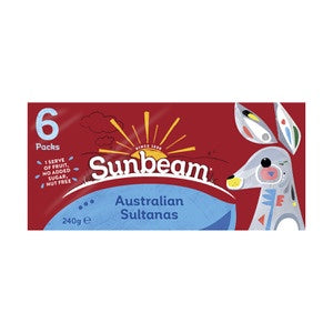 Sunbeam Australian Sultanas 240g 6pk