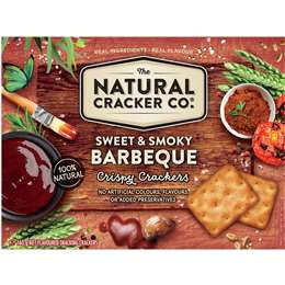 The Natural Cracker Co Sweet & Smokey Barbeque Crispy Crackers 160g