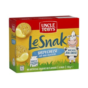 Uncle Tobys LeSnak Tasty Cheese 132g 6pk