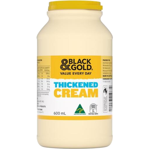 Black & Gold Thickened Cream 600ml