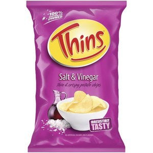 Thins Salt & Vinegar Chips 175g