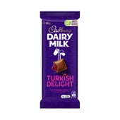 Cadbury Dairy Milk Turkish Delight Milk Chocolate Block 180g