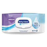 Babylove Water Baby Wipes 80pk