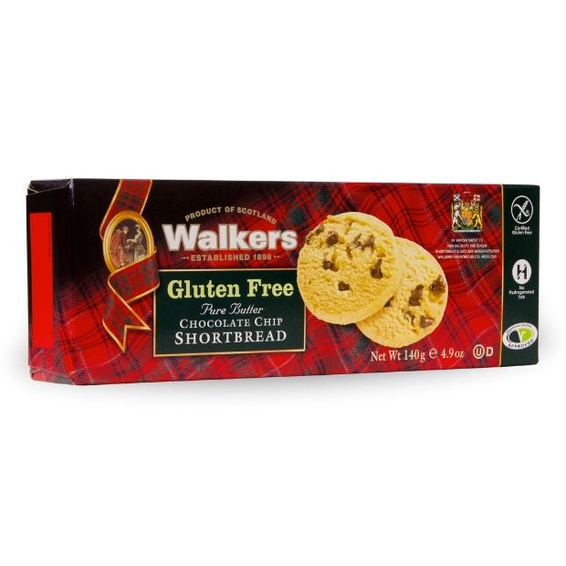 Walkers GF Choc Chip Shortbread 140g