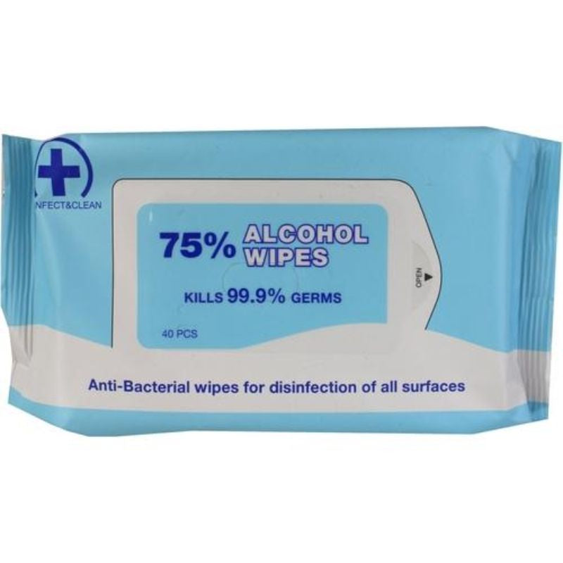 Disinfect & Clean Antibacterial Wipes 40pk